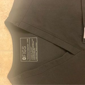 Figs scrub top XXS black